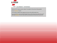 Tablet Screenshot of customer.tigercourier.com